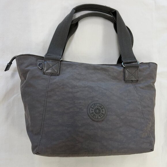 Kipling Handbags - Kipling Gray Tote Bag – Style TM5251-076 – Polka Dot Lining